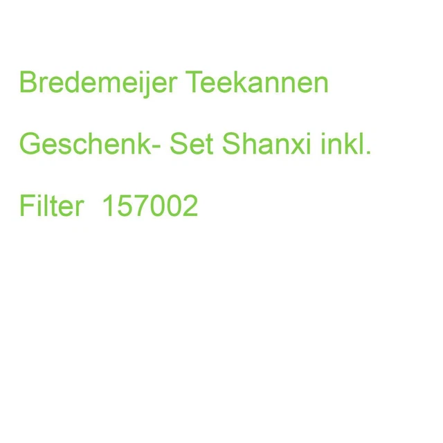 Bredemeijer Teekannen Geschenk- Set Shanxi inkl. Filter 157002 (8711871359808)