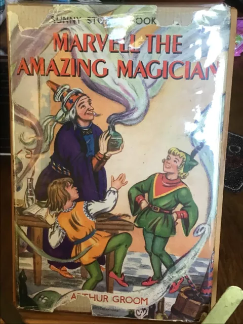 Marvell The Amazing Magician, Arthur Groom, Hardback Book + rare Dust Jacket 1st