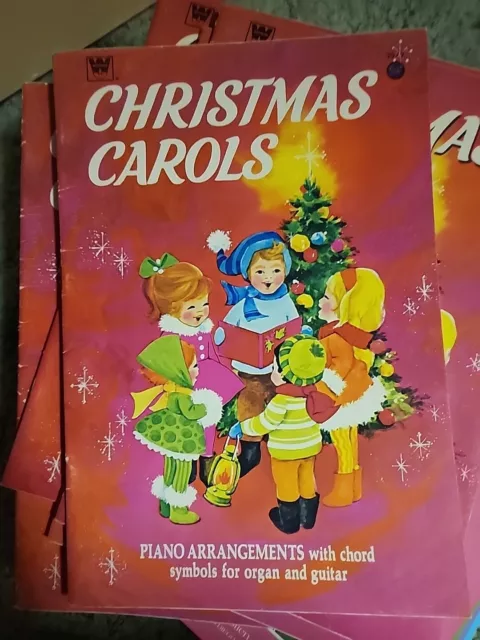 Vintage Whitman 1969 Christmas  Carols Book 2979 Piano Arrangements Organ Guitar