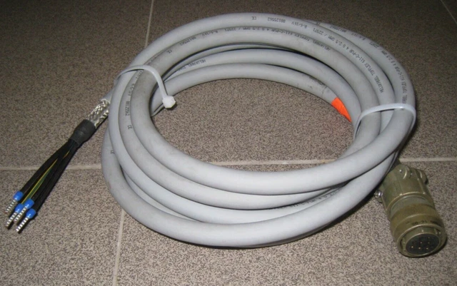 4 M servoconduttore TOPFLEX® 611-C 4x2,5 mm2 con 8 poli Spina MIL AMPHENOL