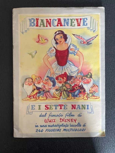 BIANCANEVE E I SETTE NANI ALBUM figurine LAMPO 1951 - Walt Disney Completo
