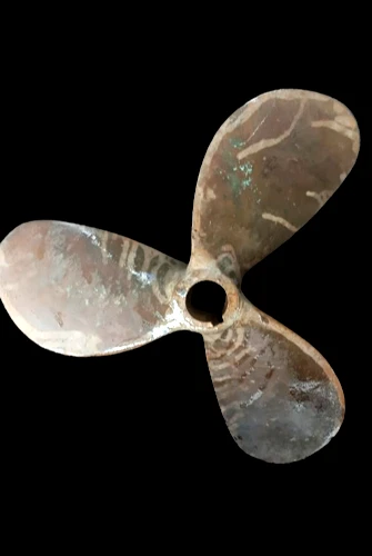 Nautical Old Vintage Ship Salvage Maritime Brass Polished Antique Fan propeller