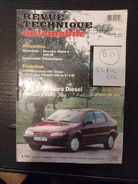 Revue Technique Citroen Xsara 1.9 d 1.9 TD X SX Vts turbo Dx 1.8 diesel Rta