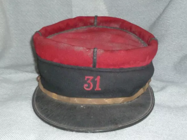 Képi type saumur de sous-officier du 31e régiment d'infanterie 31° RI 1GM