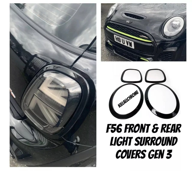 MINI F55 F56 F57 One Cooper & JCW Gloss Black Head Lamp Tail Lamp