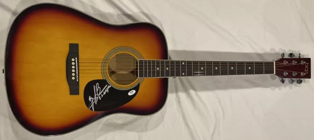Zach Bryan Signed Autographed Something In The Orange Full Size Guitar PSA/DNA
