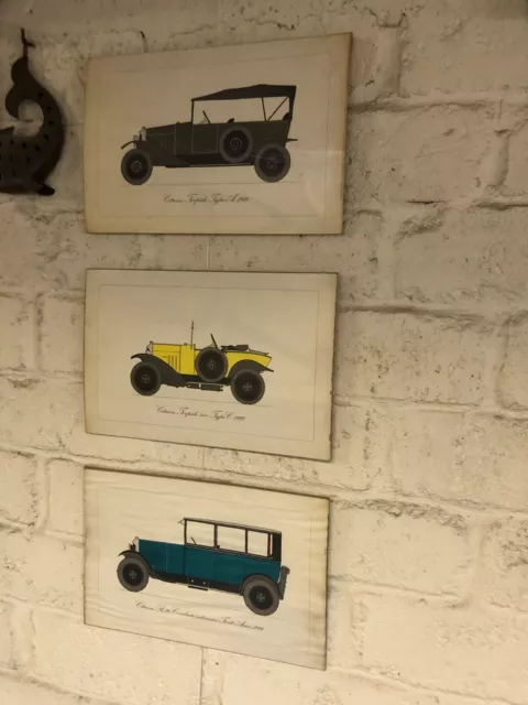 lithographies estampes Citroën 1919, 1922 et 1926