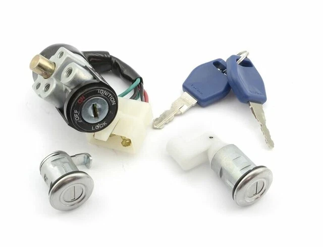 Blocco Accensione + Serrature + Chiavi per Honda Dio 50 1990 1991