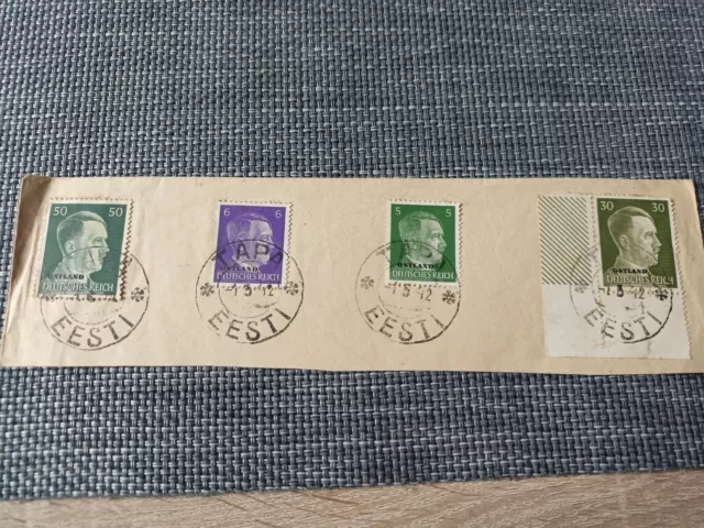 Briefmarken Eesti Ostland Tapas Haushaltsauflösung
