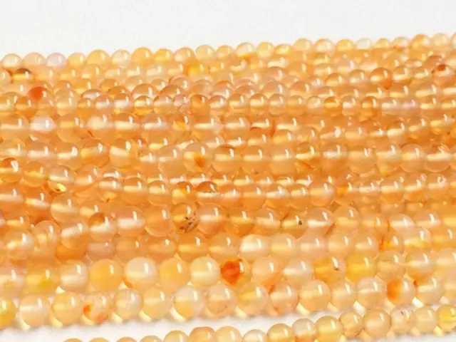 2.5 MM Cornaline Uni Rondelle, Orange Rond Perles,
