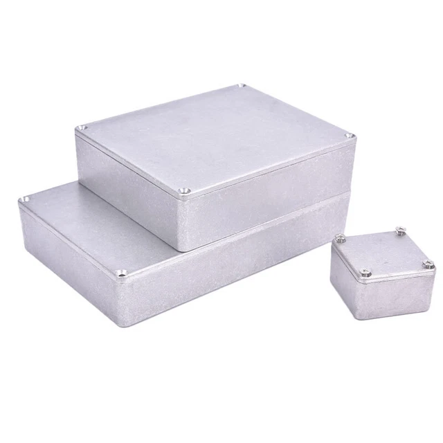 Stompbox Case 1590 SERIES ALUMINUM Case Stomp Box Effects Pedal Enclosure Guitar ...