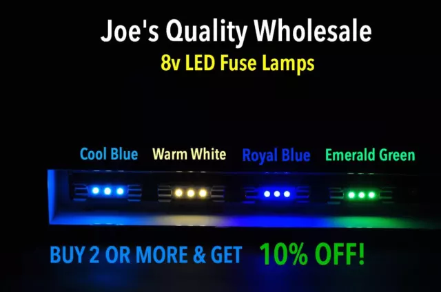 (5)LED 8V FUSE LAMPS  DIAL / MR255 MR220 MR235 MR250 MR215 MR230 / Marantz BULBS
