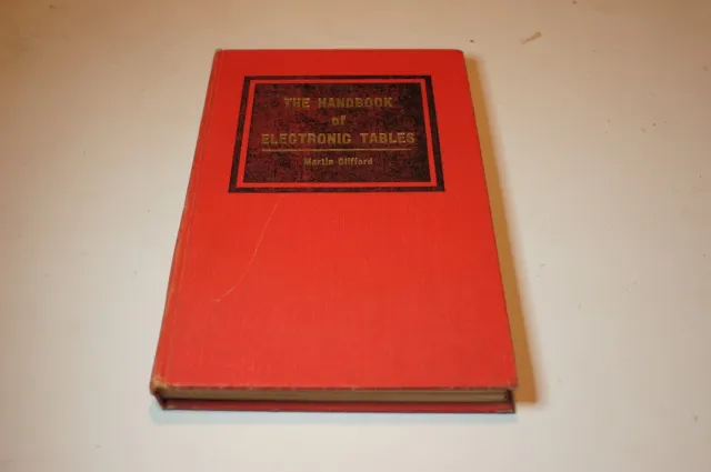 Handbook of Electronic Tables Martin Clifford 1965 Hardcover