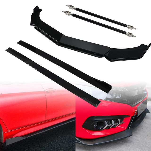 For Ford Focus RS ST Front Bumper Lip Spoiler Splitter /Side Skirt /Strut Rods K