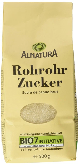 Zucchero di canna Alnatura biologico zucchero di canna grezzo aroma delicato 5x500 g NUOVO MHD 9/24