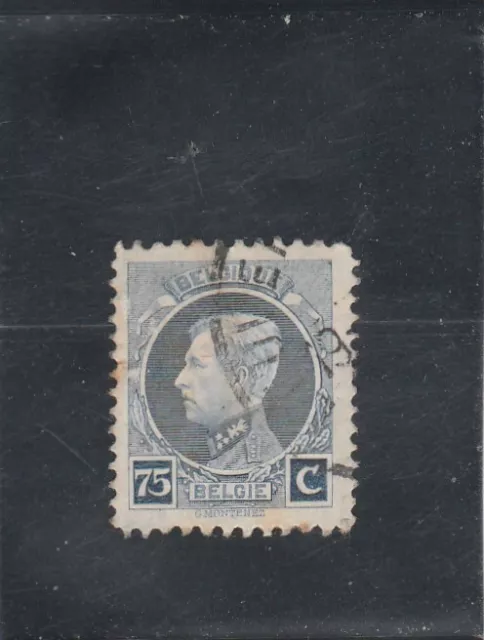 L6923 BELGIQUE TIMBRE Y&T N° 213 de 1921-27 " Albert 1er  " Oblitéré