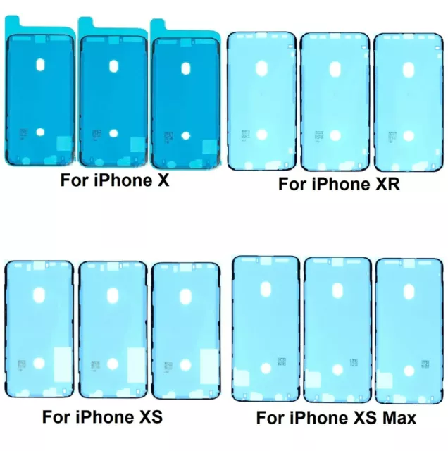 For iPhone x XR XS MAX Screen Adhesive Tape Waterproof Display Assembly Seal x 3