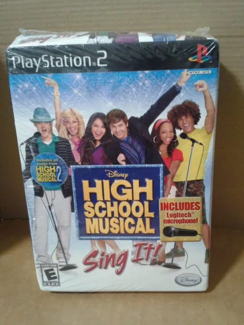 High School Musical: Sing It Bundle PS2 w/Mic Box Bundle. Damaged box