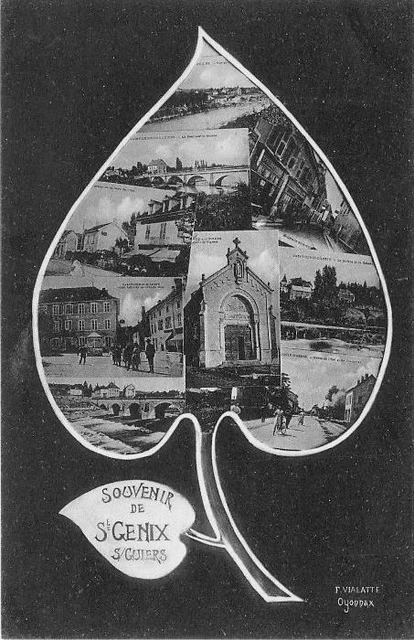 Cpa 73 Souvenir Of Saint Genix On Guides