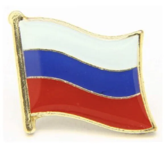 ￼ Russie Drapeau Pays Broche Revers Cravate Tack Lds Missionnaire Statesman Ties