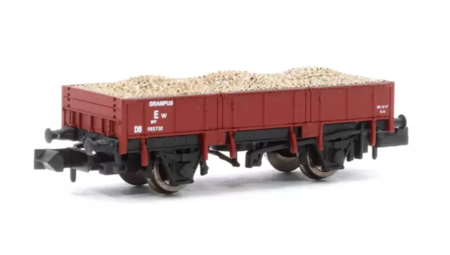 Dapol 2F-060-017 N Gauge Grampus Wagon BR Indian Red DB985730