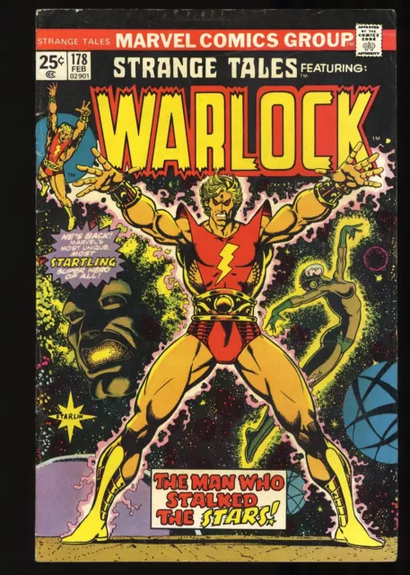 Strange Tales #178 FN+ 6.5 Adam Warlock 1st Magus! Jim Starlin Cover! Marvel