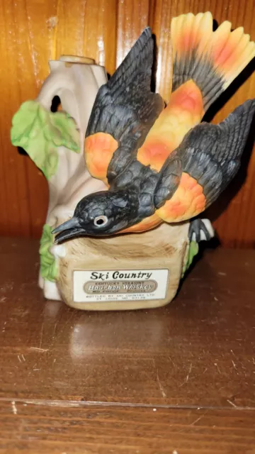 EMPTY-Vintage 1977 Ski Country Limited Edition Baltimore Oriole Decanter - 2 Oz 2