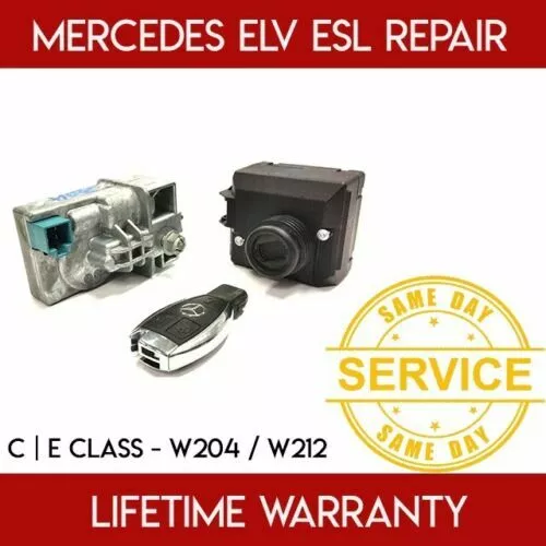 Mercedes W204 W207 W212 Steering Lock ELV ESL Delete Emulator Coding + Warranty