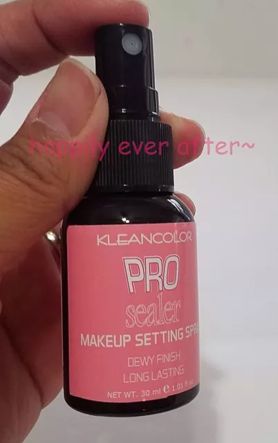 Kleancolor PRO SEALER MAKEUP SETTING SPRAY - DEWY FINISH *NEW* 3