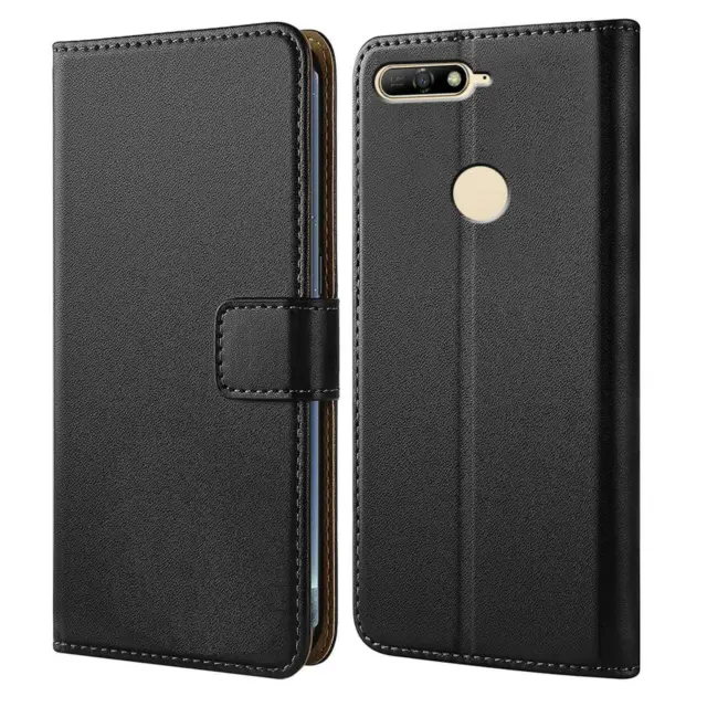 Handy Hülle für Huawei Y6 (2018) Tasche Schutzhülle Book Cover Case Etui Wallet