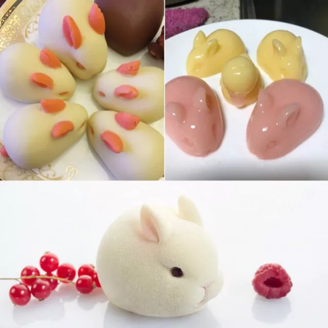 Silicone Bunny Chocolate Cake Mold Cake Decoration Baking Mold Candle ModFE