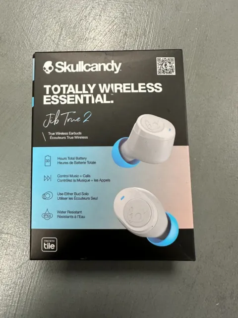 SKULLCANDY JIB TRUE Wireless Headphones With Charging Case, Amazing Quality  £25.00 - PicClick UK