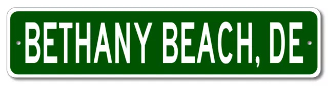 Bethany Beach, Delaware Metal Wall Decor City Limit Sign - Aluminum