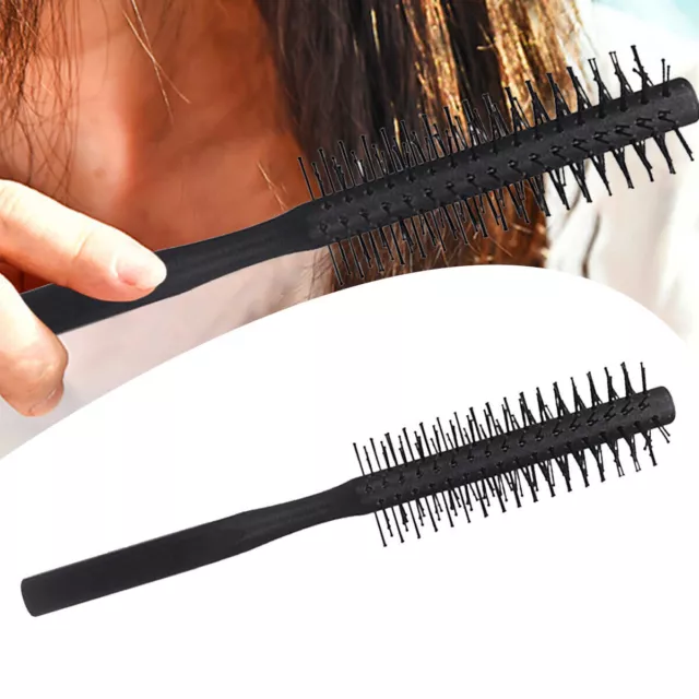 Women Men Antistatic Roller Comb Salon Round Hair Brush Styling Detangler Comb