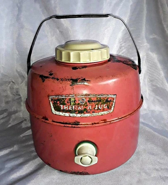 PINK! VINTAGE KNAPP Monarch Therm A Jug One Gallon Picnic Thermos 25.