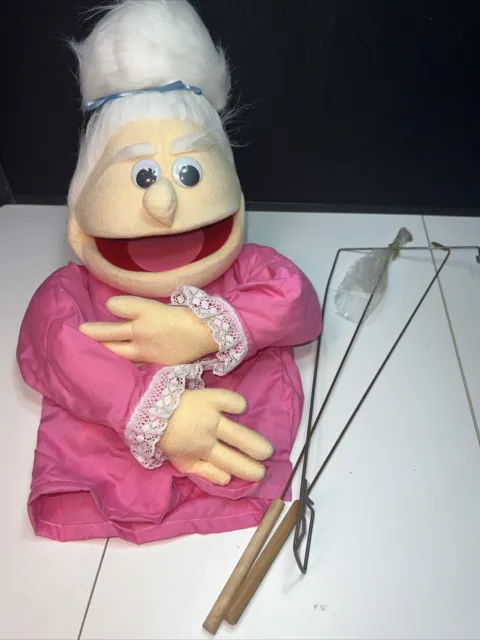 Vtg RARE Old Woman Teacher Broadman Ministry Hand Puppet Broadman Supplies 1977