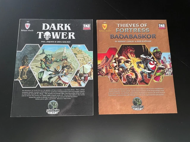 Goodman Games Judges Guild d20 Thieves of Fortress Badabaskor Dark Tower EX AF3