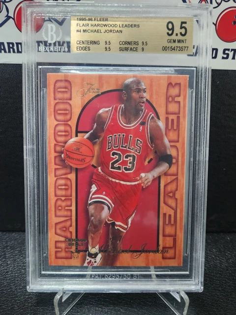 1995-96 FLEER FLAIR Hardwood Leaders Michael Jordan #4 BGS 9.5 