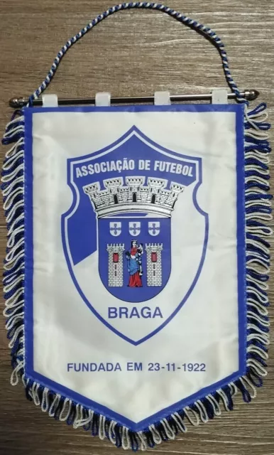 alter Wimpel Pennant Associacao de Futebol Braga EM 23-11-1922 # 17 x 25 cm