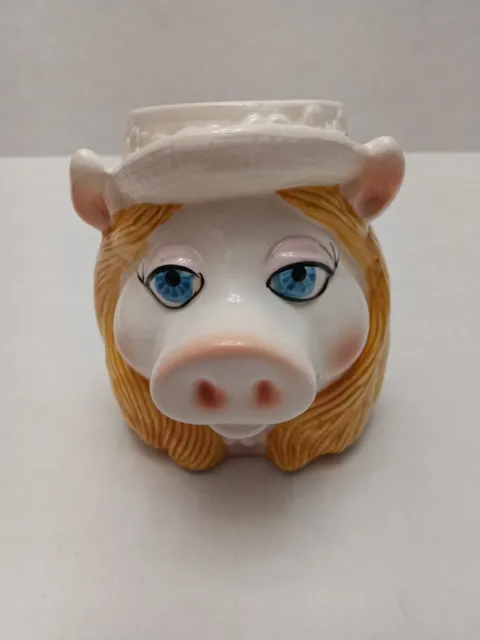 Vintage Jim Henson 1980's Muppets Miss Piggy Coffee Mug Cup Nice Condition!