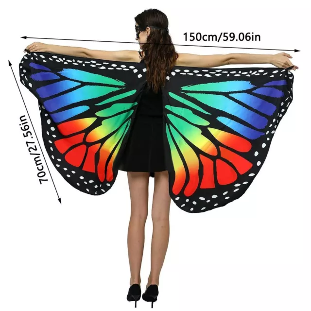 Cosplay Accessory Butterfly Wings Shawl Cloak Butterfly Costume Butterfly Scarf 2