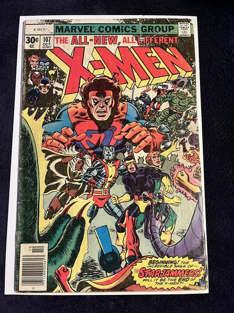 X-Men #107 Marvel Comics 1977  KEY 1st appearance of the Starjammers Bronze 🔥