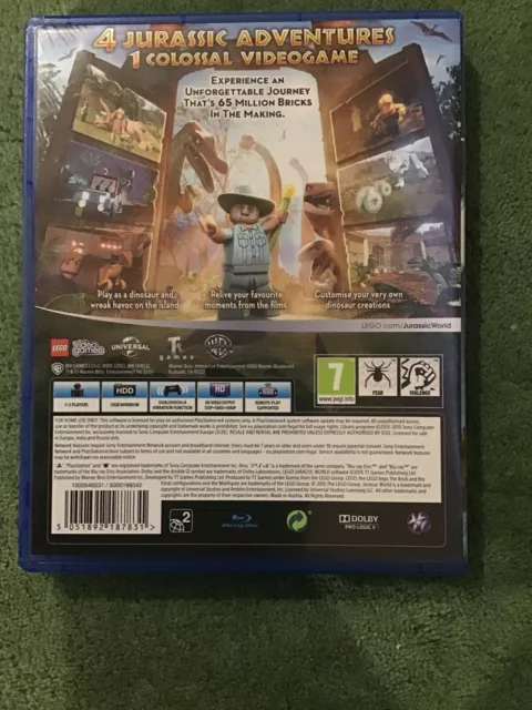 LEGO Jurassic World (Sony PlayStation 4, 2015) 2