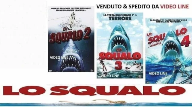 Dvd Lo Squalo La Trilogia 2-3-4 (3 Film DVD) ......NUOVO