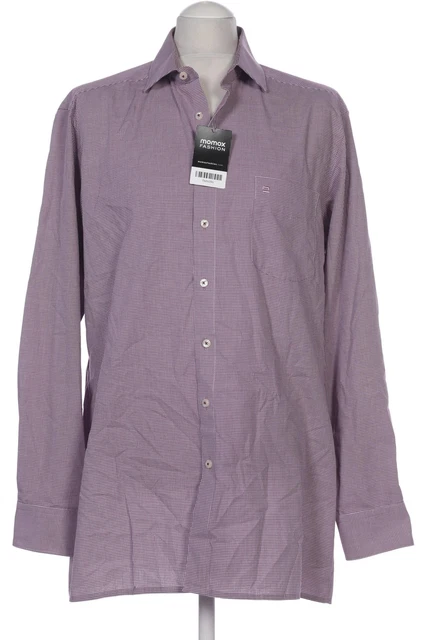 Camicia Olymp uomo top business shirt taglia EU 43 cotone bordeaux #0wts09o