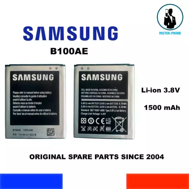 BATTERIA ORIGINALE SAMSUNG B100AE 1500mAh GALAXY STAR PRO DUOS ACE 3 TREND LITE