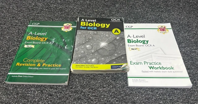 OXFORD A LEVEL Biology Textbook and Revision Guide OCR With Workbook £ ...