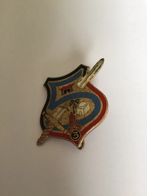 Insigne 2° Régiment Etranger d'Infanterie Fabrication Drago Paris, 23 x 33mm
