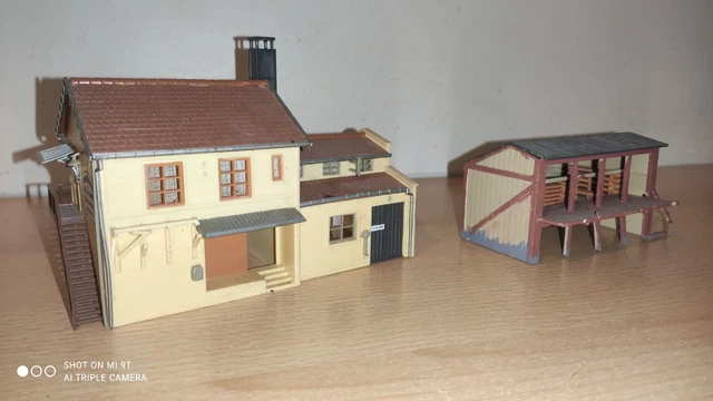 Maquette Entrepôt De Stockage De Bois Jouef - Échelle HO, Pour Réseau De Train Miniature