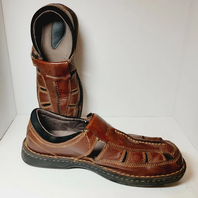 STREETCARS COACH MENS Sz 10 Brown Leather Hook Loop  display picture 1